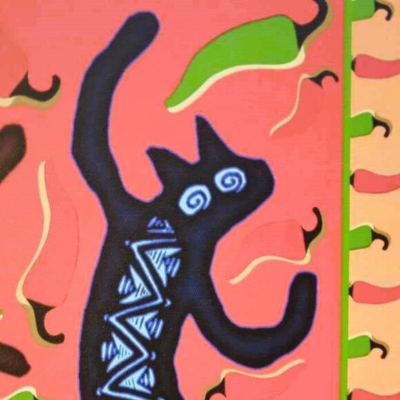 FUN Dancing Peppers Cats Giclee Canvas Wrap Original Art Print - Picture 7 of 11